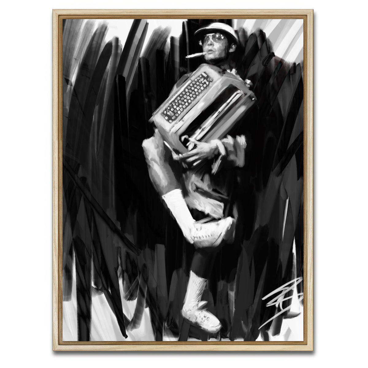 AUTO-MOCKUP WHITE | Fear and Loathing in Las Vegas | 1 Piece | Natural Framed Canvas | group=3x4