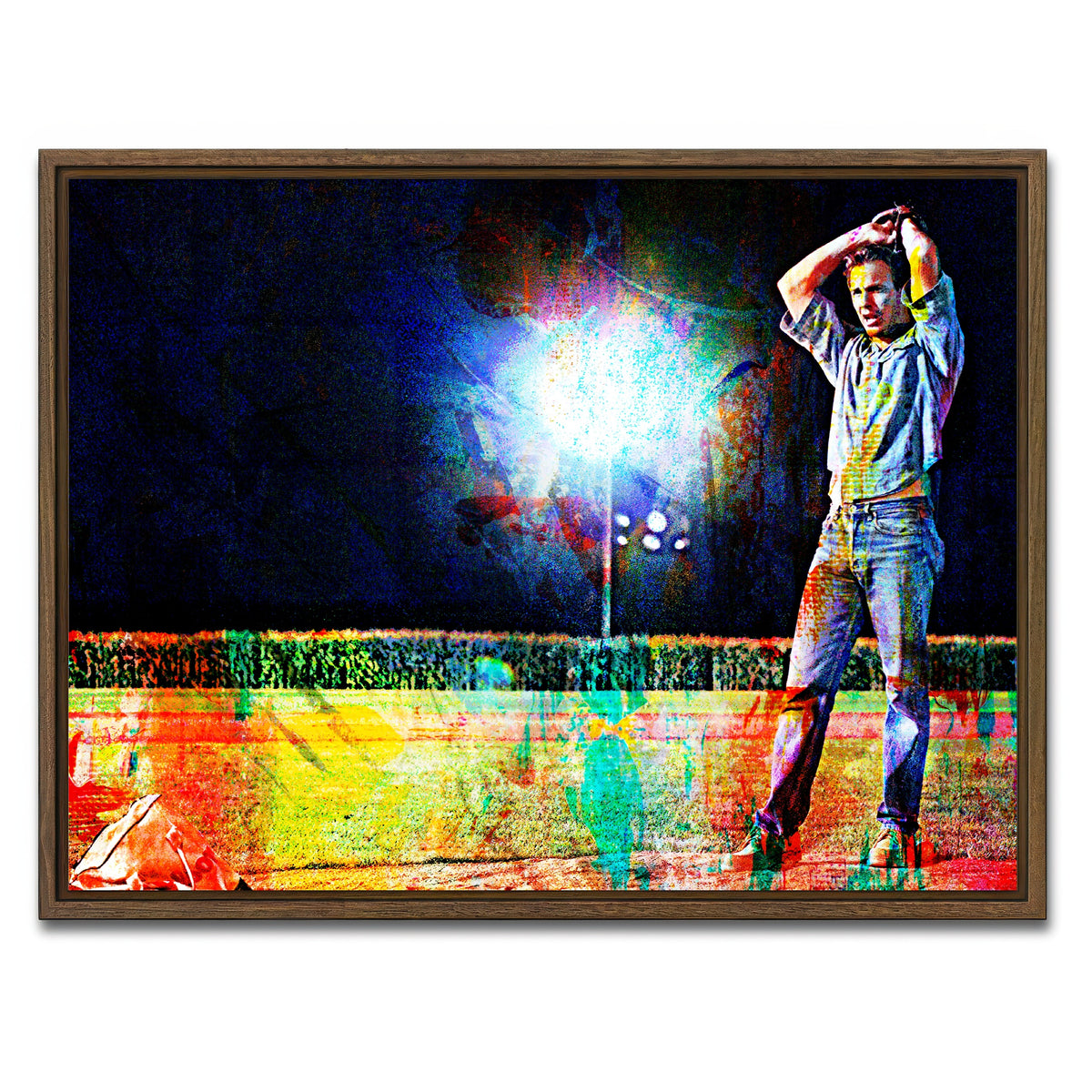 AUTO-MOCKUP WHITE | Field of Dreams - Ray | 1 Piece | Walnut Framed Canvas | group=4x3