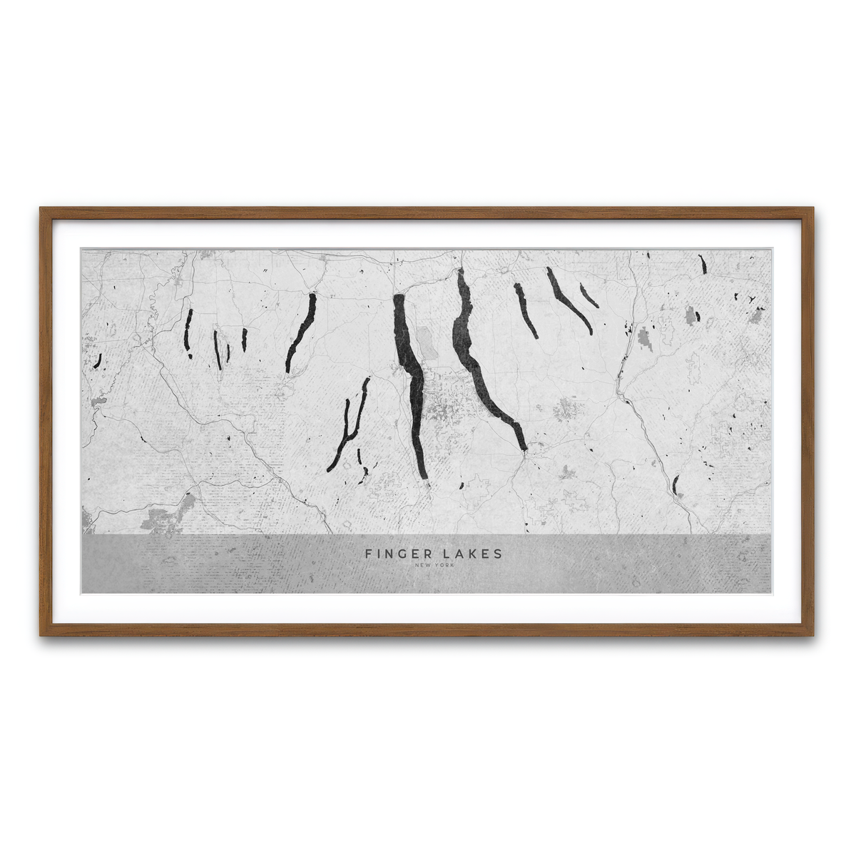 Framed Print 2x1 Walnut