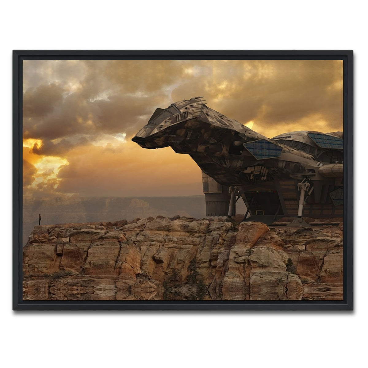 AUTO-MOCKUP WHITE | Firefly | 1 Piece | Black Framed Canvas | group=4x3