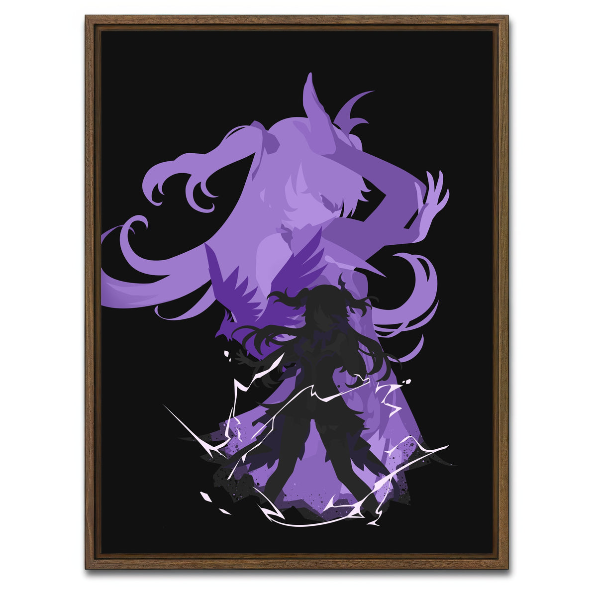 AUTO-MOCKUP WHITE | Fischl | 1 Piece | Walnut Framed Canvas | group=3x4