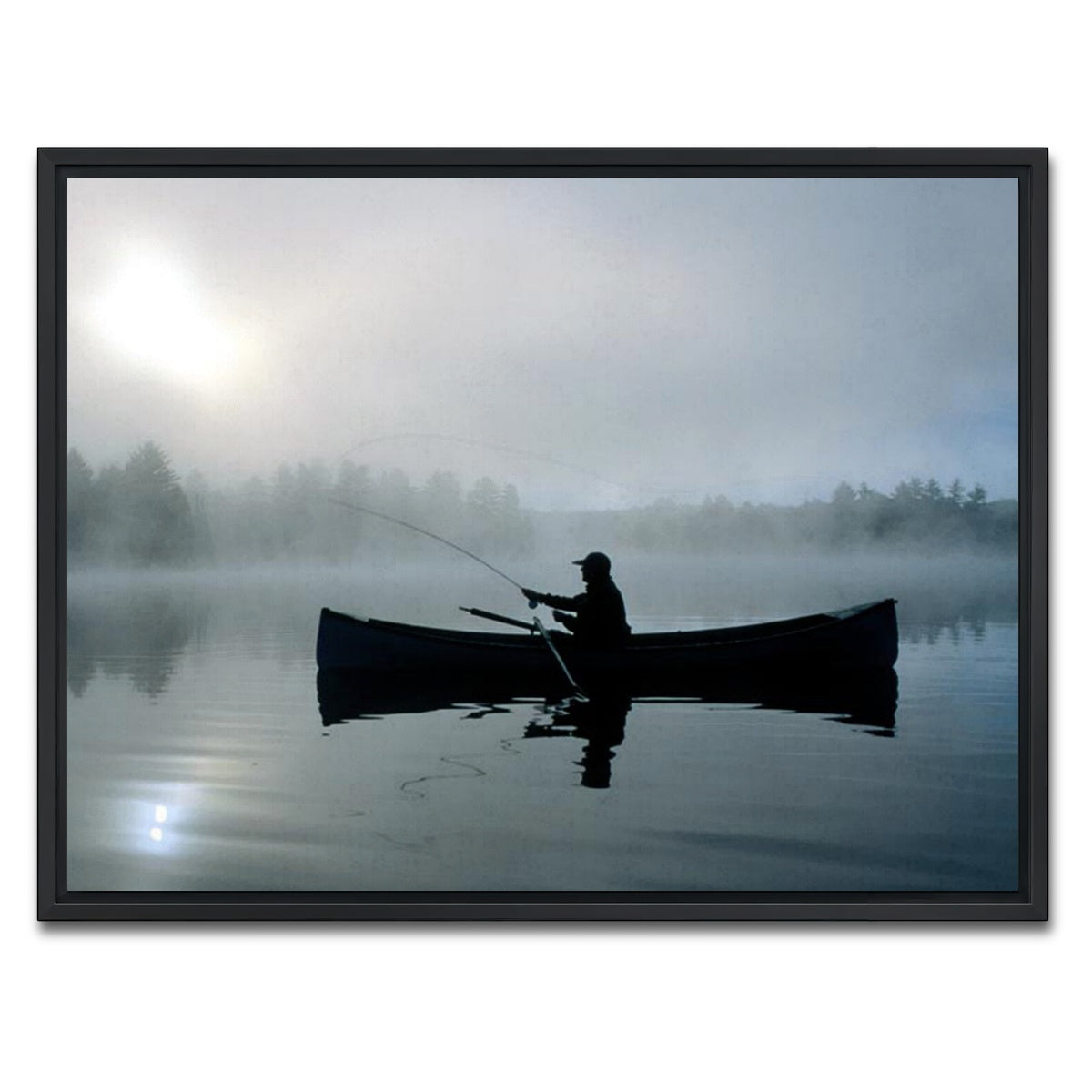 AUTO-MOCKUP WHITE | Fishing Boat | 1 Piece | Black Framed Canvas | group=4x3