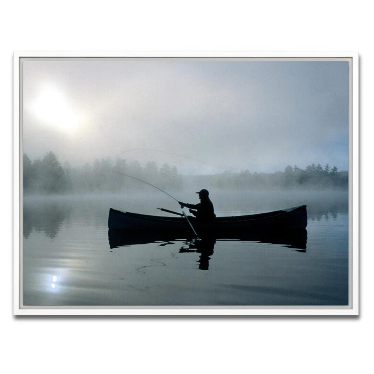 AUTO-MOCKUP WHITE | Fishing Boat | 1 Piece | White Framed Canvas | group=4x3