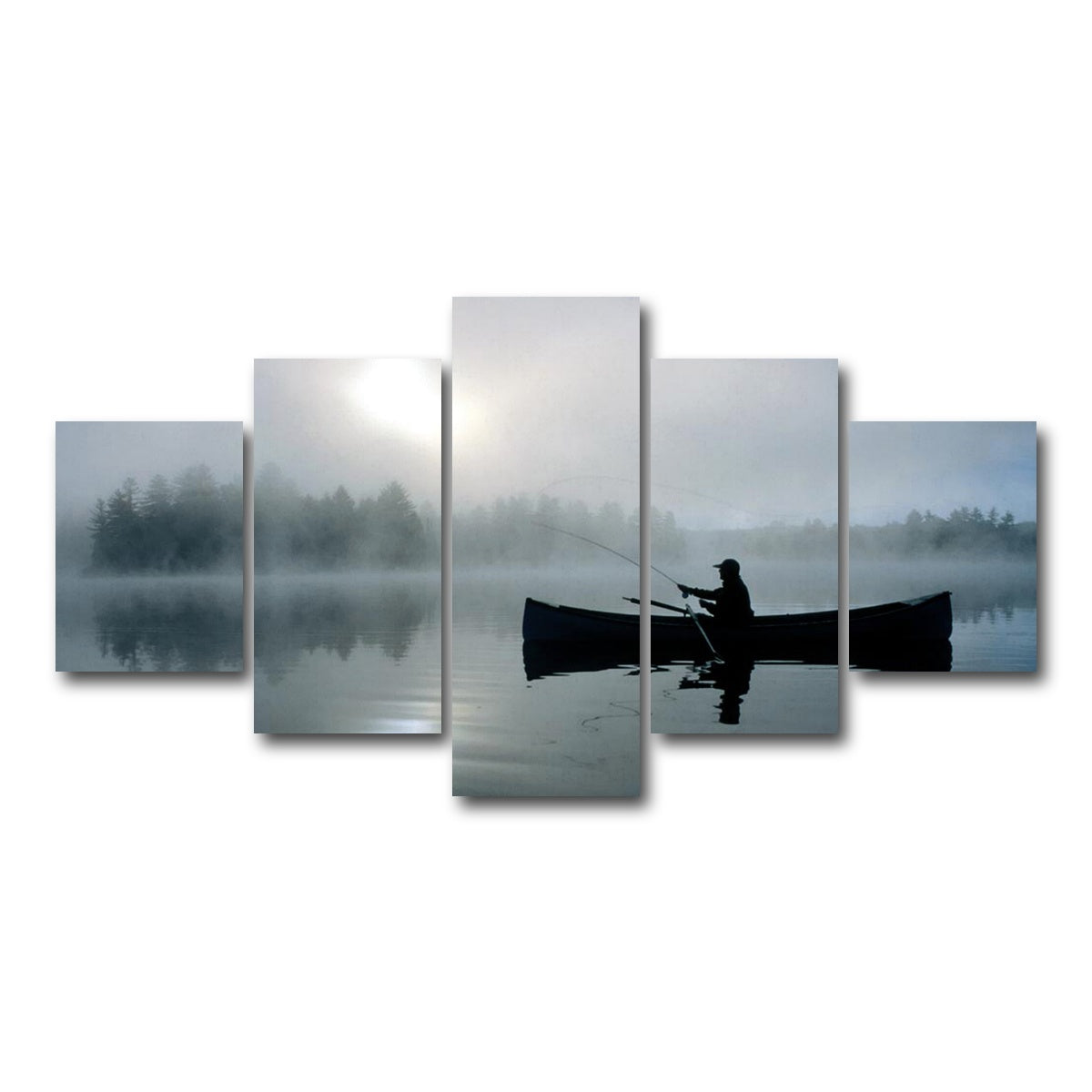 AUTO-MOCKUP WHITE | Fishing Boat | 5 Piece | Gallery Wrap Canvas | group=5_short