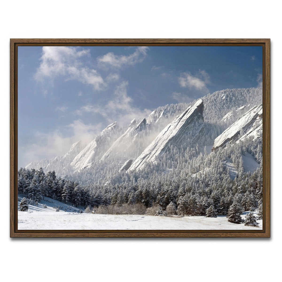 AUTO-MOCKUP WHITE | Flatirons | 1 Piece | Walnut Framed Canvas | group=4x3
