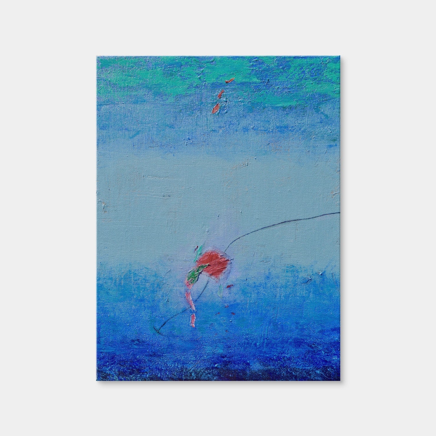 AUTO-MOCKUP WHITE | Floating in Blue | 1 Piece | Gallery Wrap Canvas | group=3x4