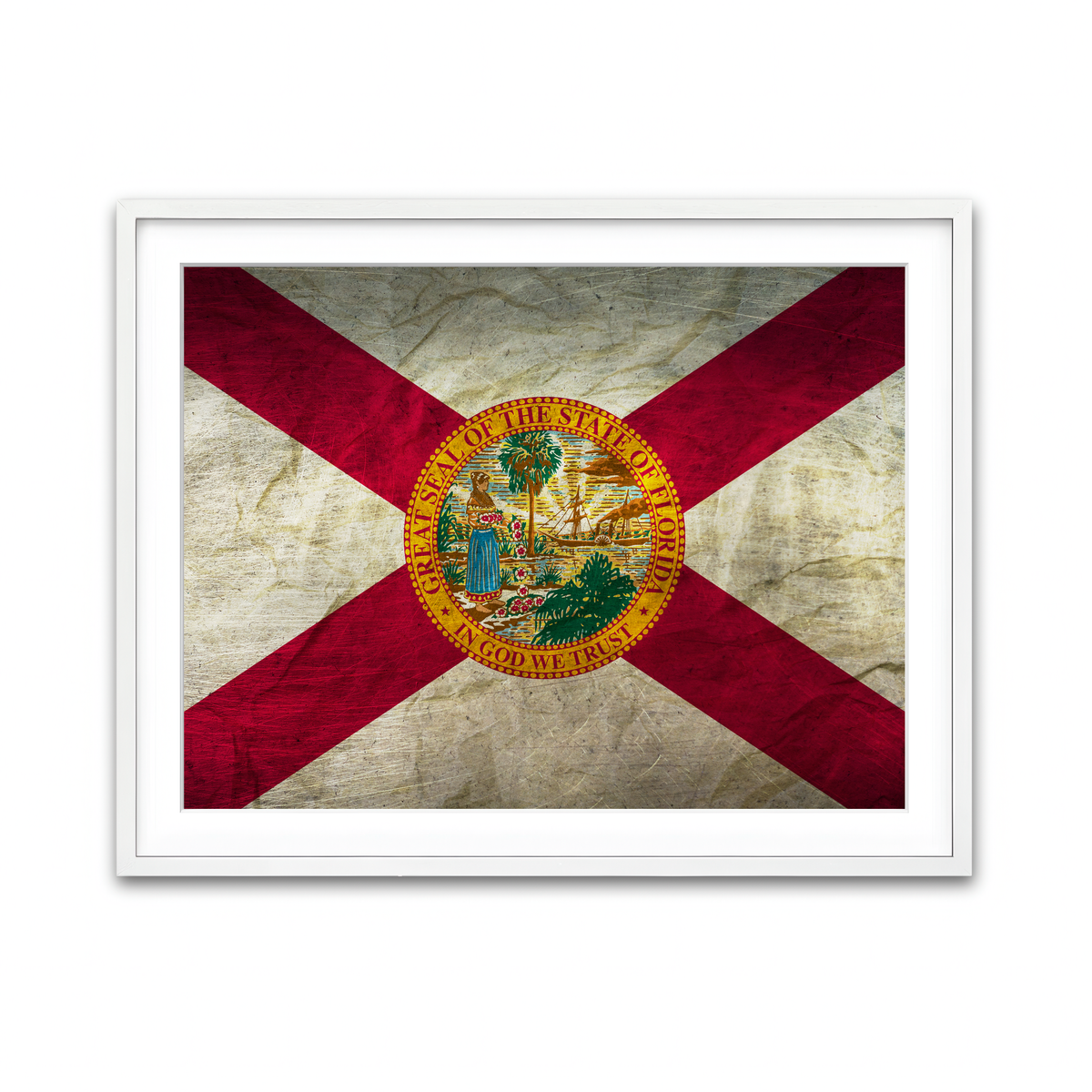 Framed Print 4x3 White