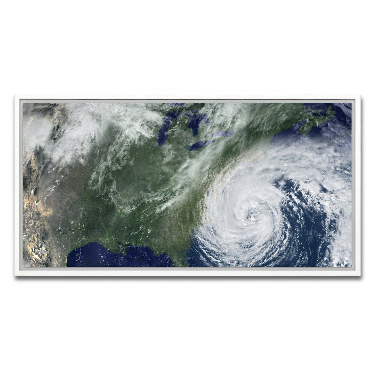 AUTO-MOCKUP WHITE | Florida Hurricane | 1 Piece | White Framed Canvas | group=2x1