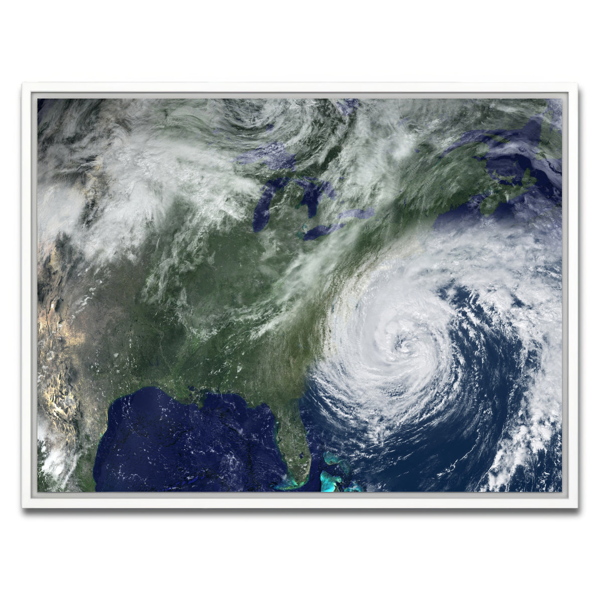 AUTO-MOCKUP WHITE | Florida Hurricane | 1 Piece | White Framed Canvas | group=4x3
