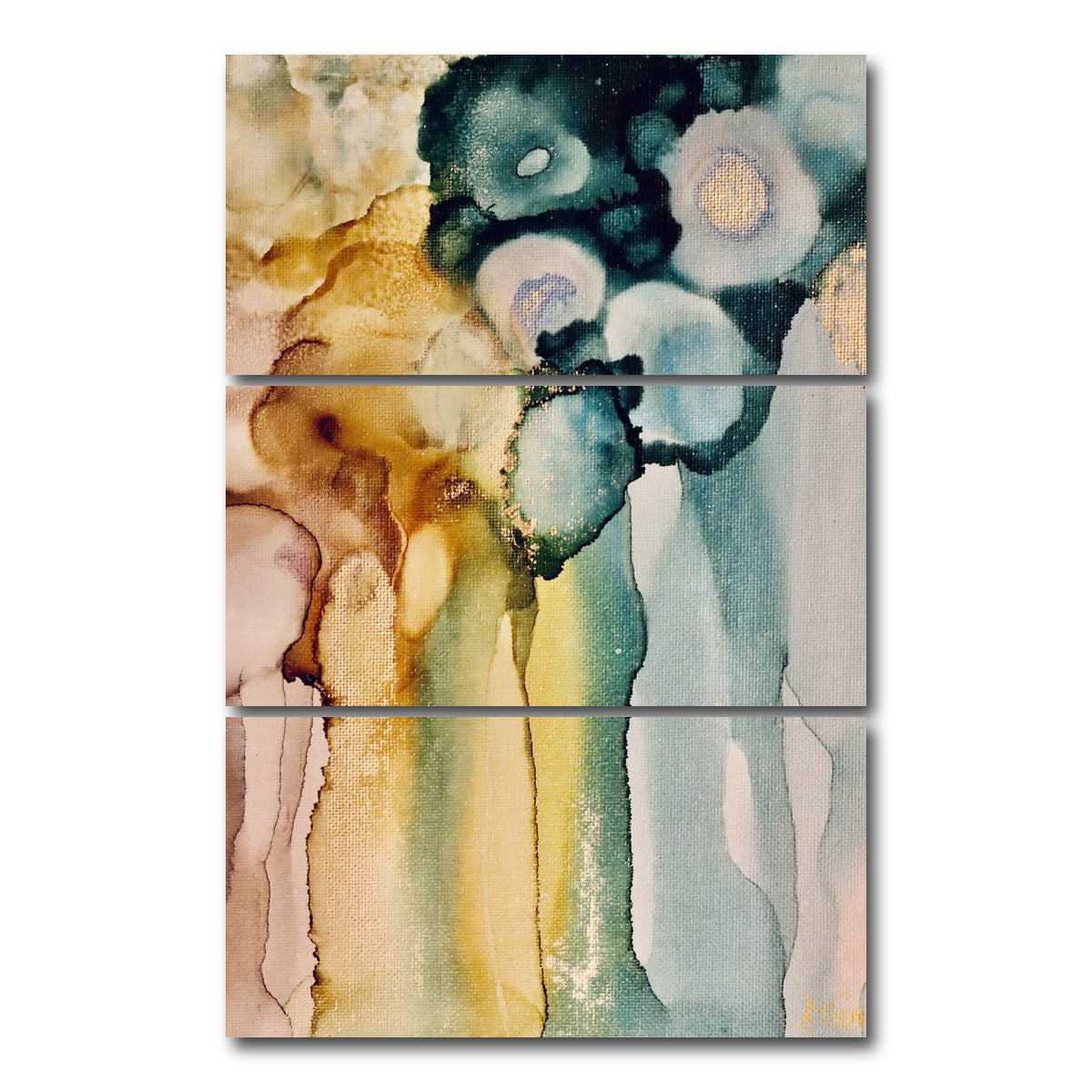 AUTO-MOCKUP WHITE | Flowing From Grace | 3 Piece | Gallery Wrap Canvas | group=12x24_stacked