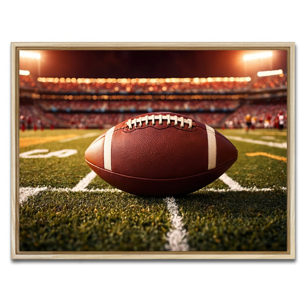 AUTO-MOCKUP WHITE | Football | 1 Piece | Natural Framed Canvas | group=4x3