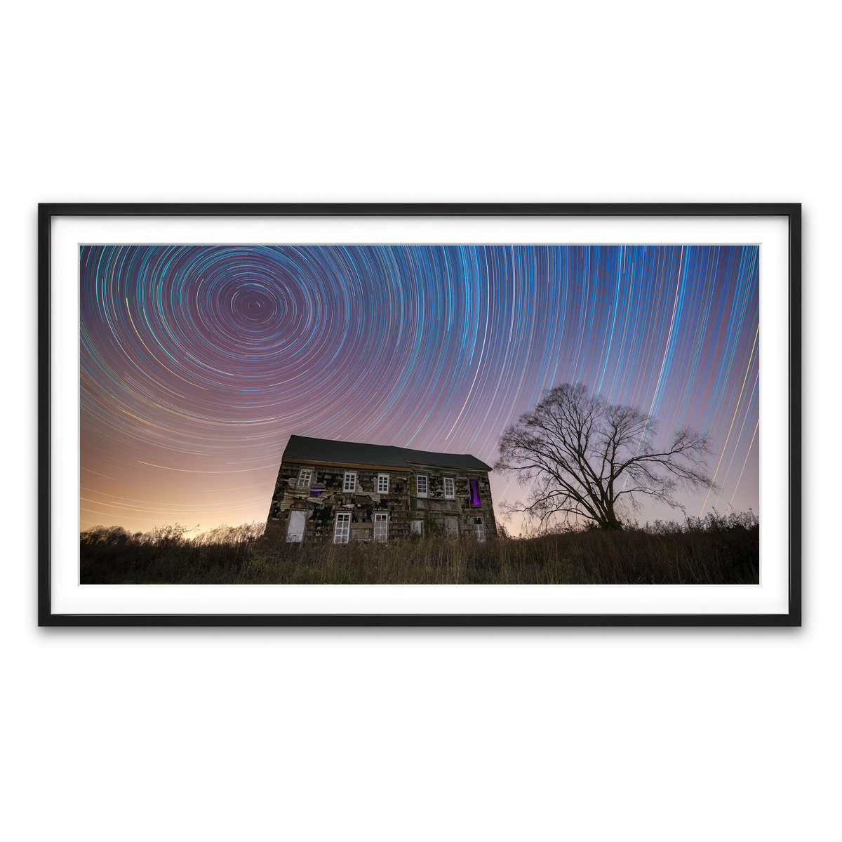 Framed Print 2x1 Black