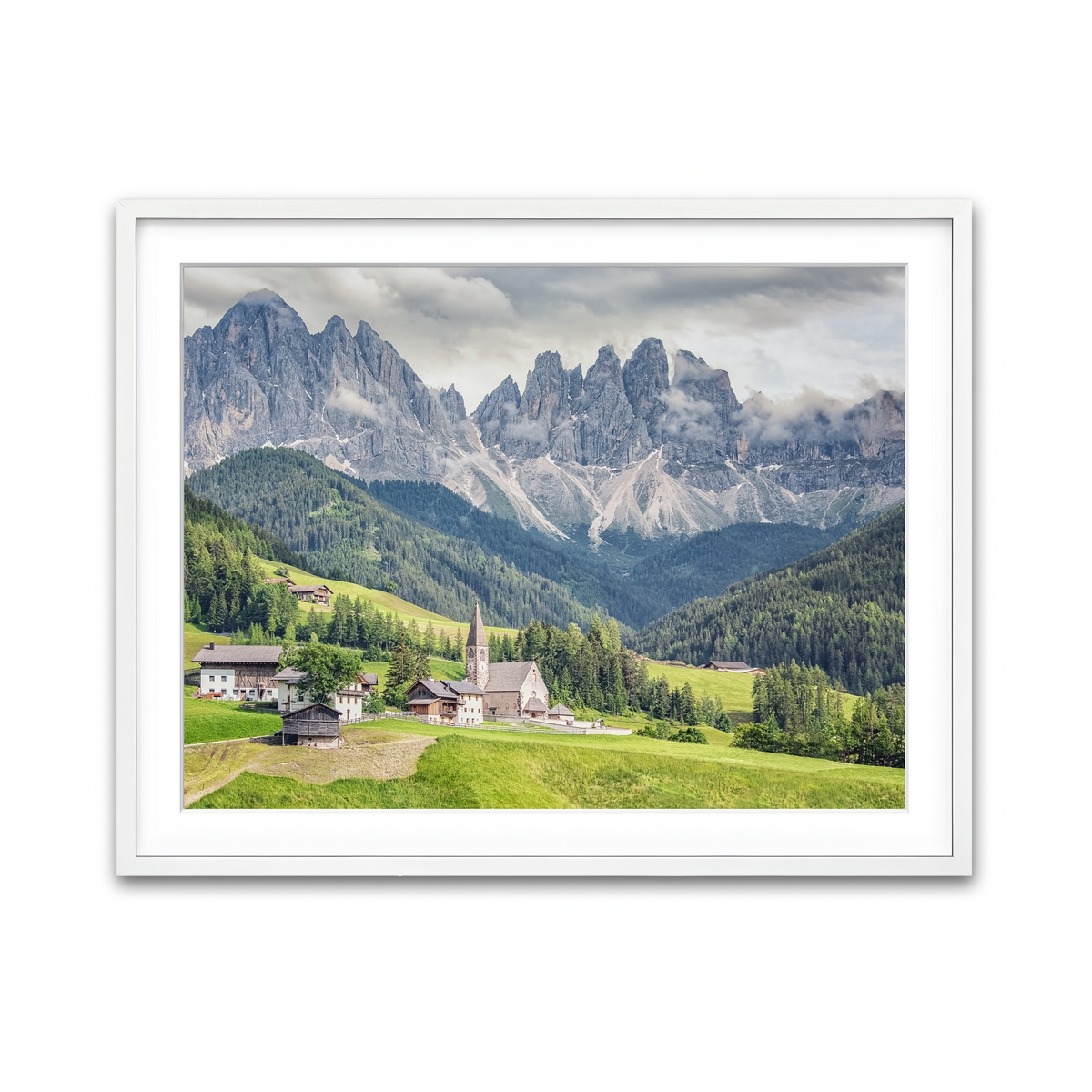 Framed Print 4x3 White