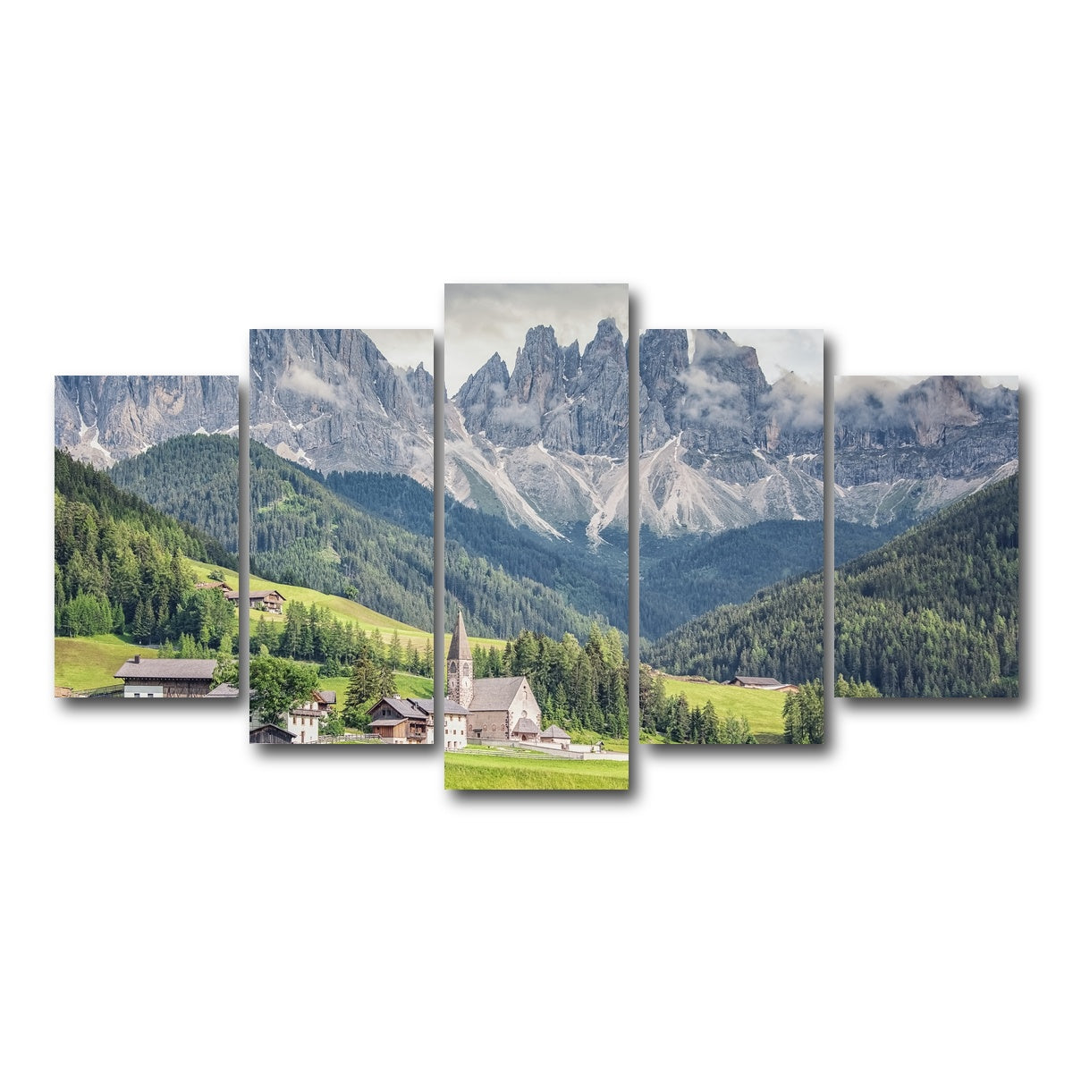 AUTO-MOCKUP WHITE | Funes Valley | 5 Piece | Gallery Wrap Canvas | group=5_normal