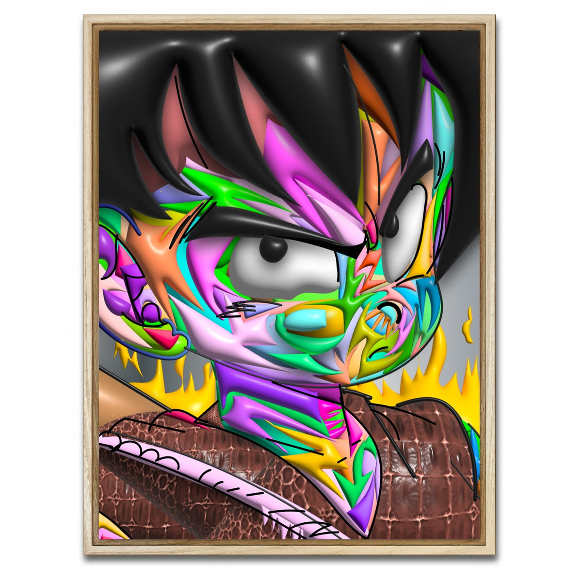 AUTO-MOCKUP WHITE | GOHAN Color | 1 Piece | Natural Framed Canvas | group=3x4