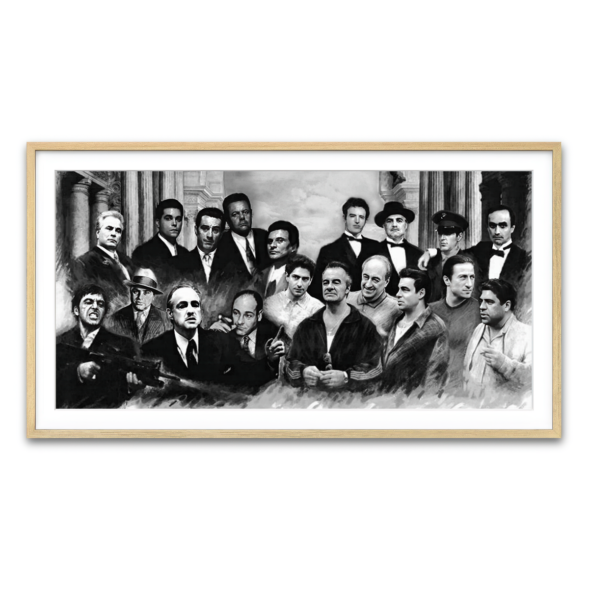 Framed Print 2x1 Natural