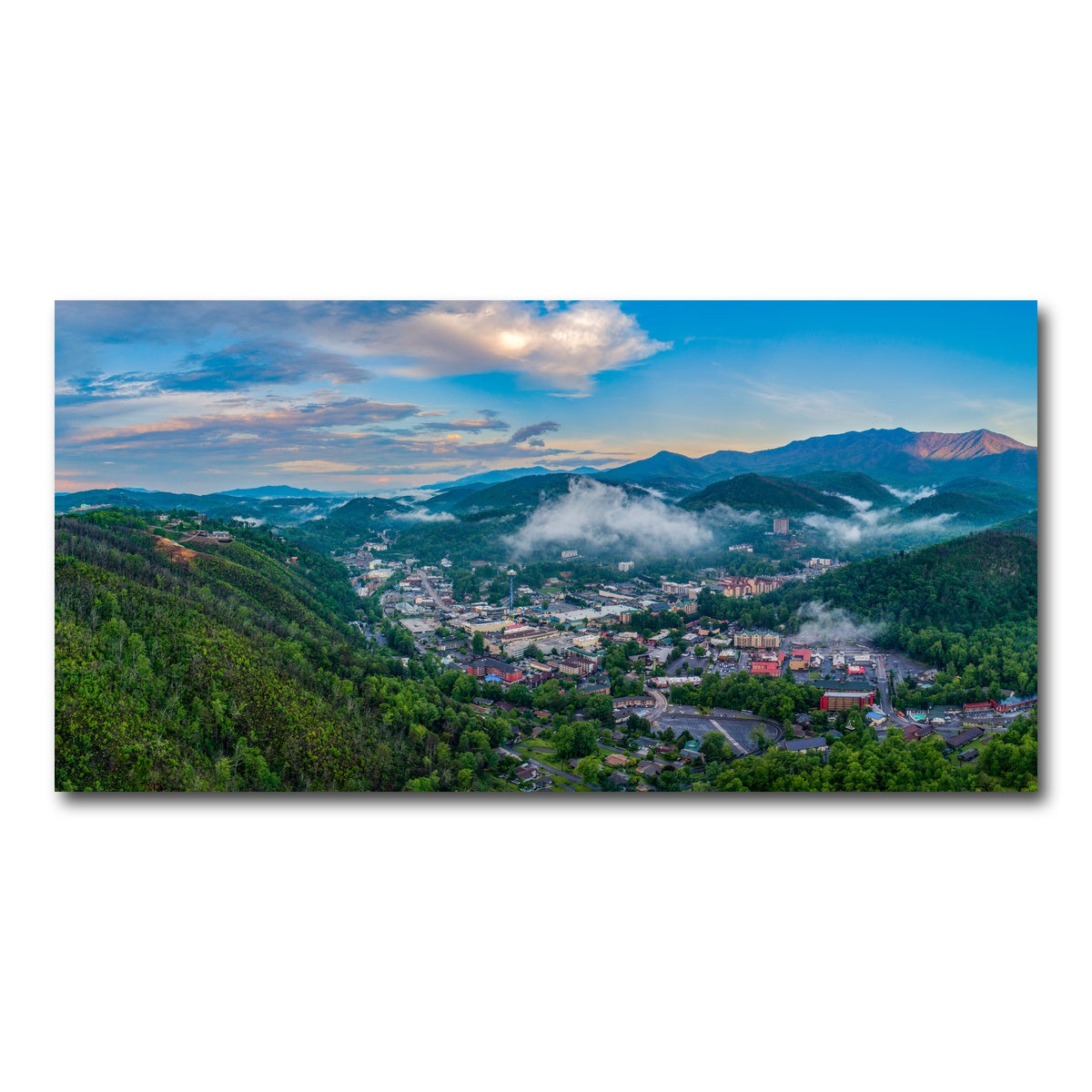 AUTO-MOCKUP WHITE | Gatlinburg Aerial | 1 Piece | Gallery Wrap Canvas | group=2x1