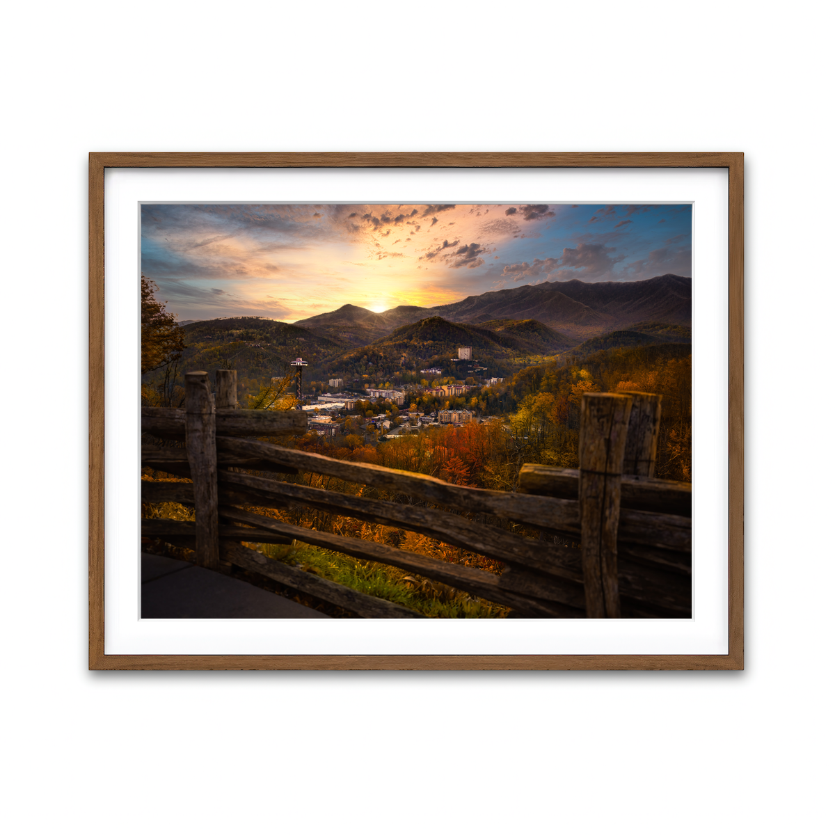 Framed Print 4x3 Walnut