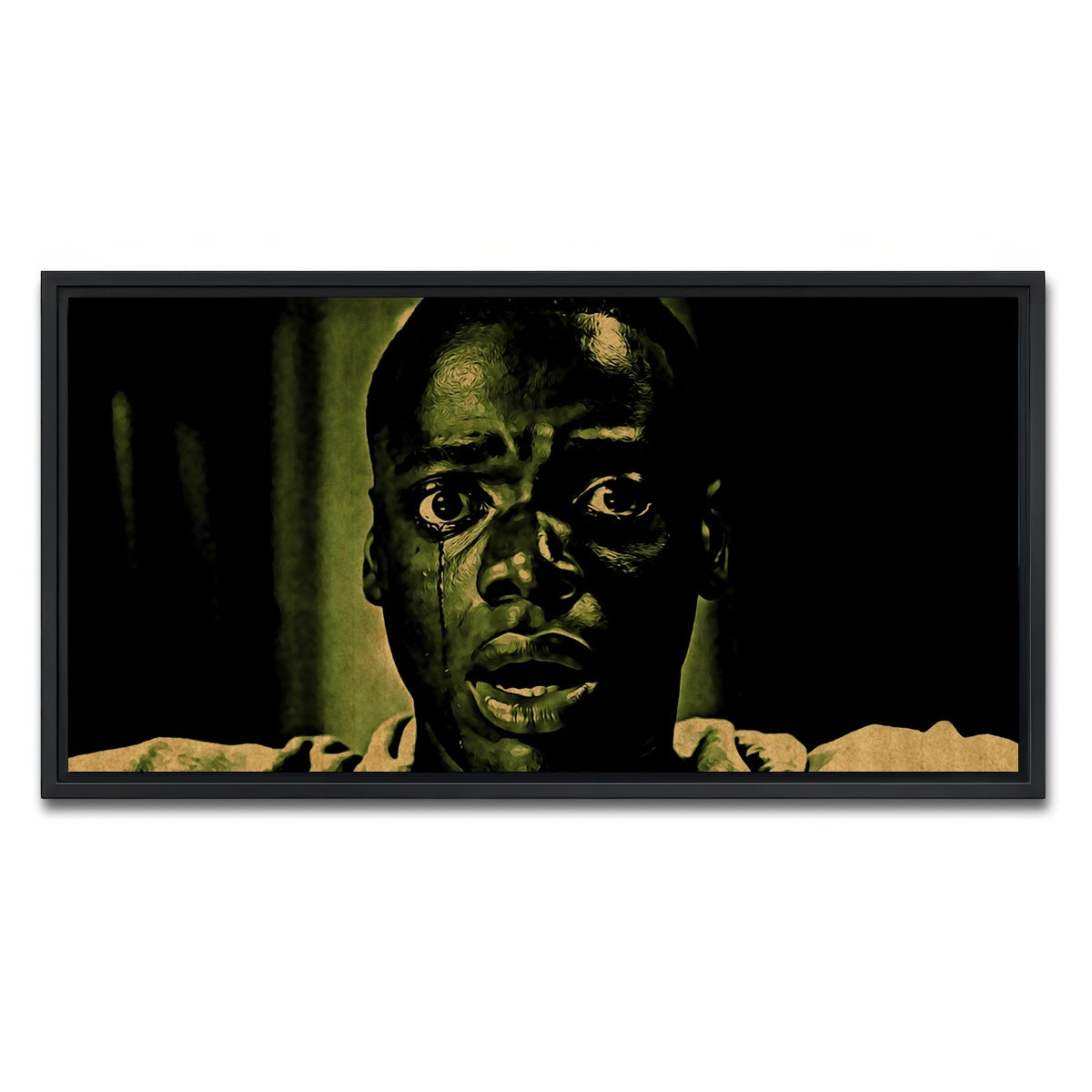 AUTO-MOCKUP WHITE | Get out | 1 Piece | Black Framed Canvas | group=2x1