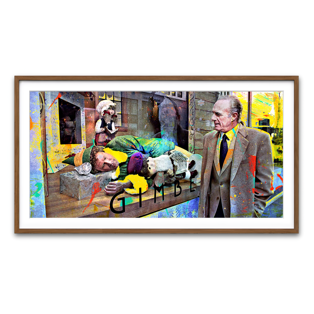 Framed Print 2x1 Walnut