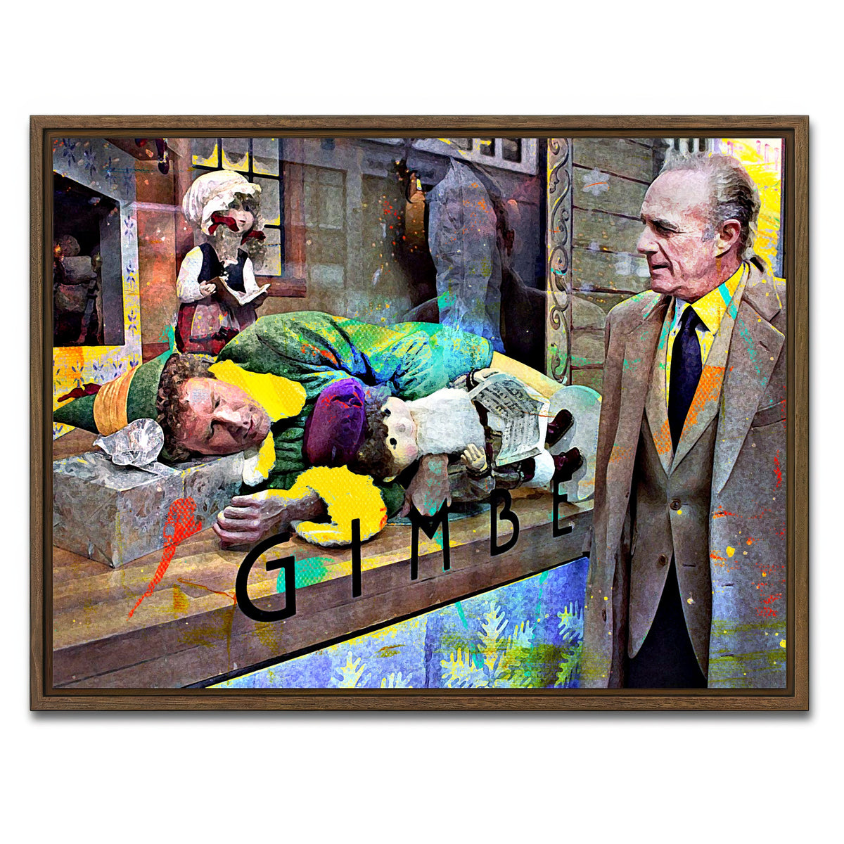 AUTO-MOCKUP WHITE | Gimbels | 1 Piece | Walnut Framed Canvas | group=4x3