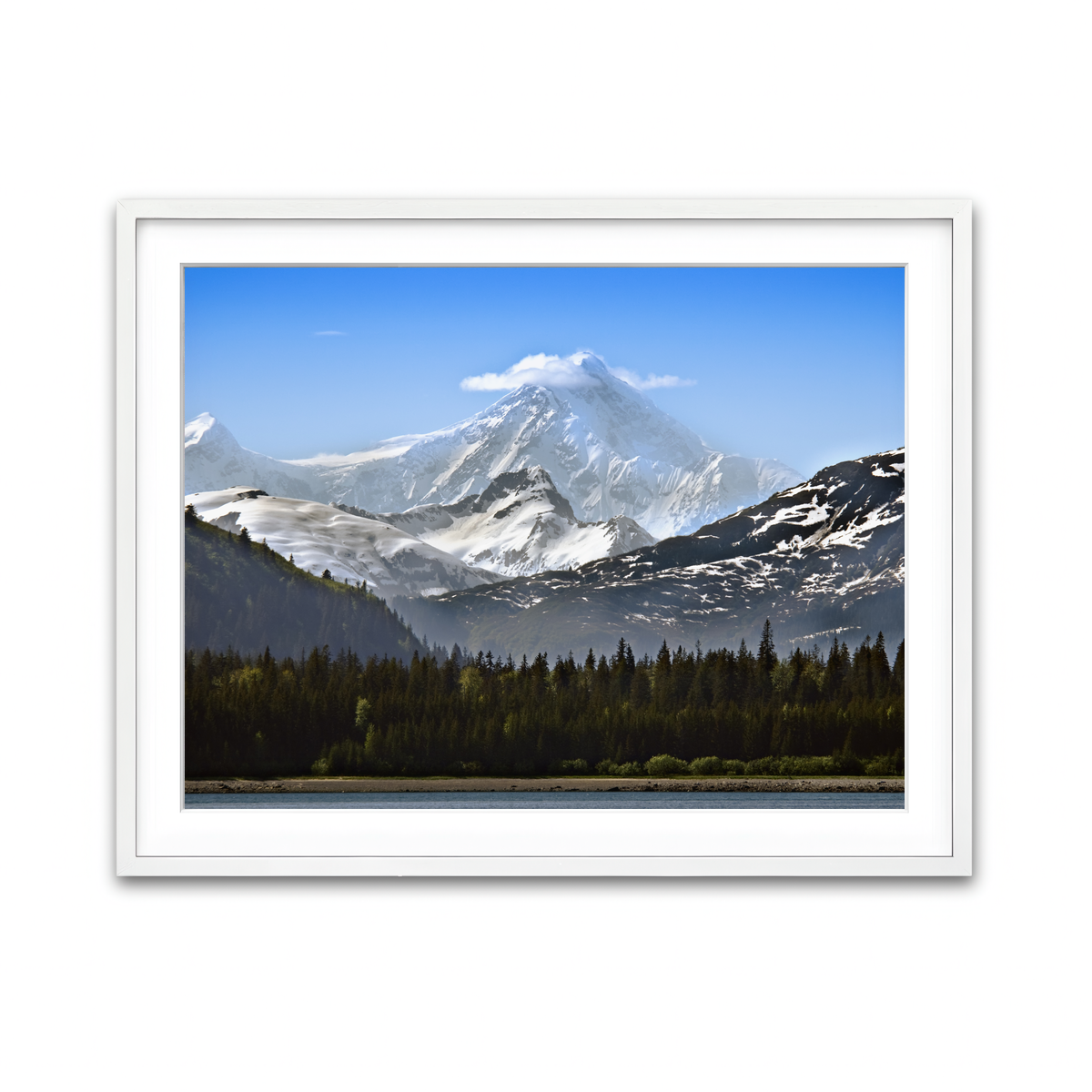Framed Print 4x3 White