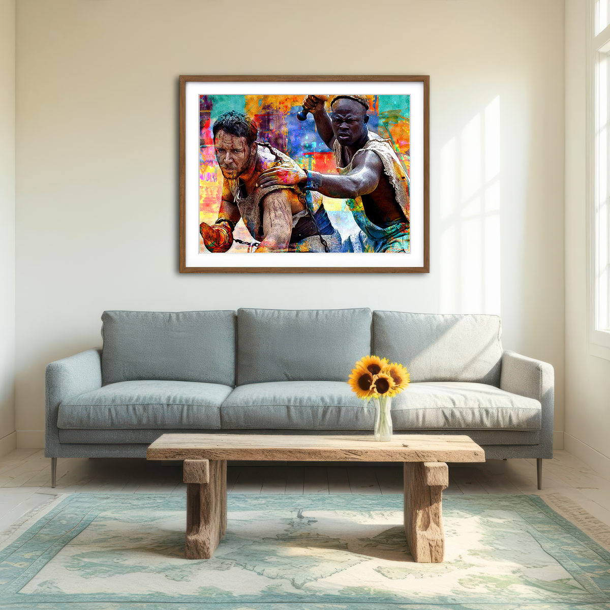 AUTO-MOCKUP ROOM | Gladiators Wall Art