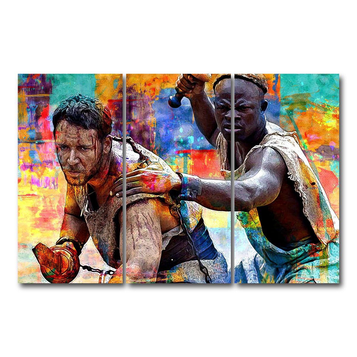 AUTO-MOCKUP WHITE | Gladiators | 3 Piece | Gallery Wrap Canvas | group=12x24