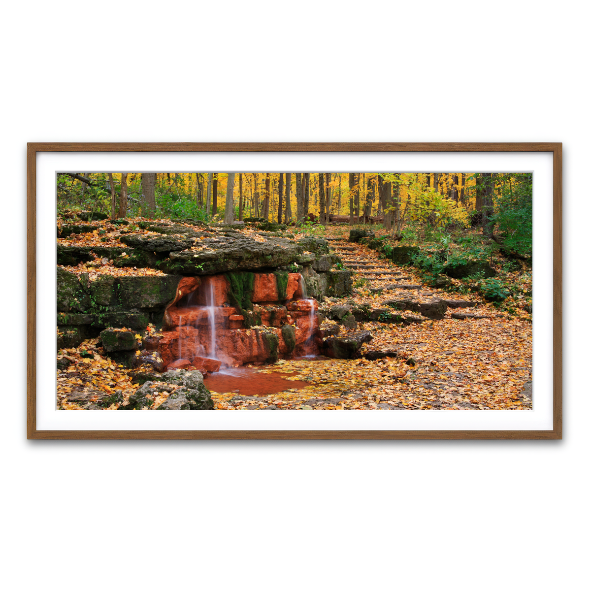 Framed Print 2x1 Walnut