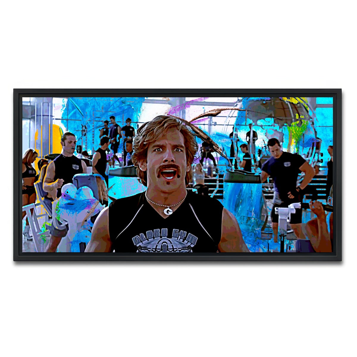 AUTO-MOCKUP WHITE | Globo Gym | 1 Piece | Black Framed Canvas | group=2x1