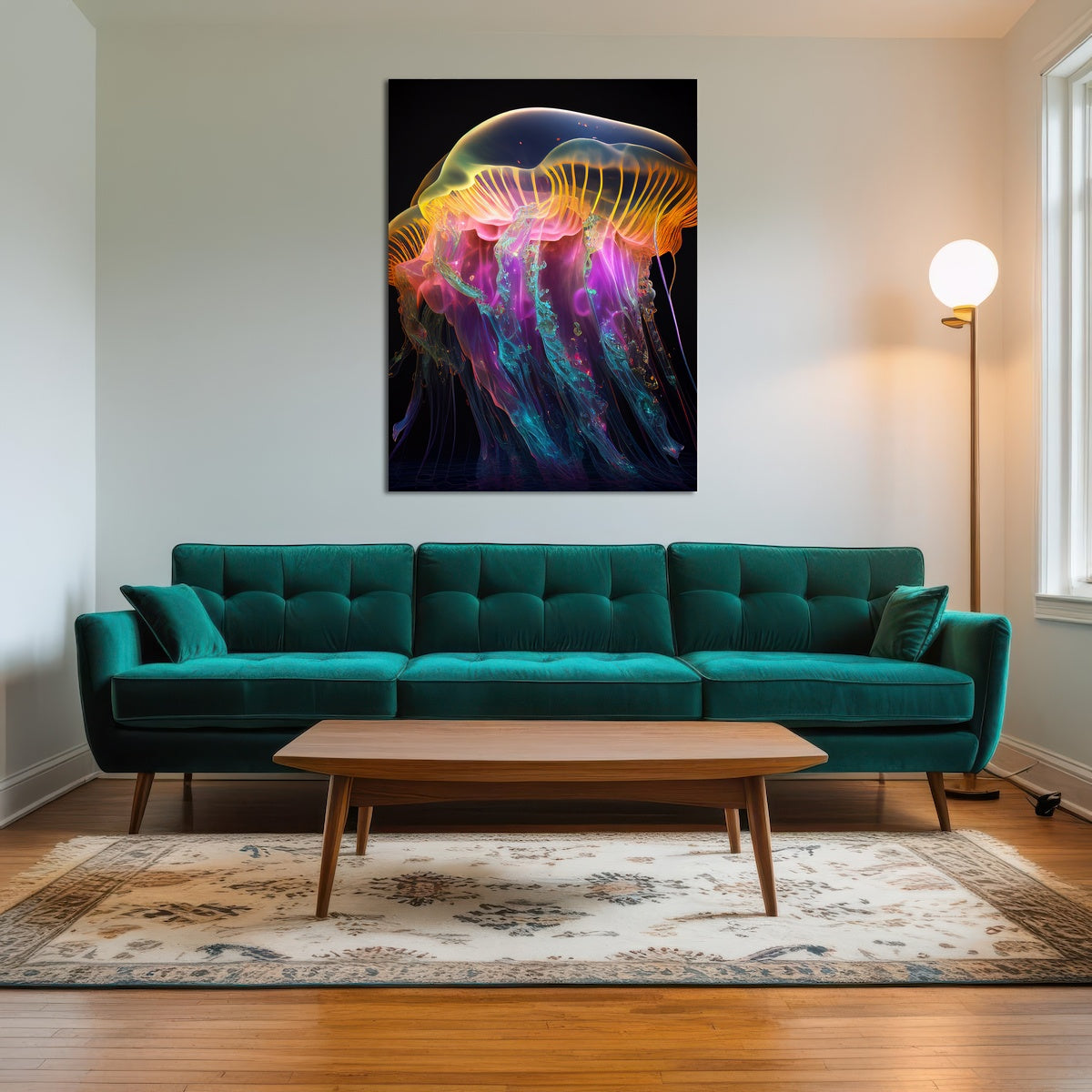 AUTO-MOCKUP ROOM | Glowing Jellyfish