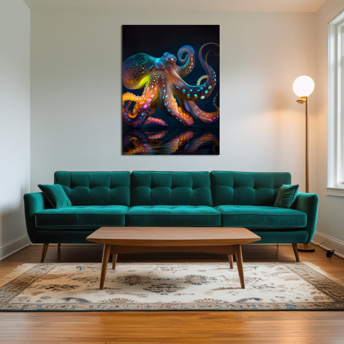 AUTO-MOCKUP ROOM | Glowing Octopus