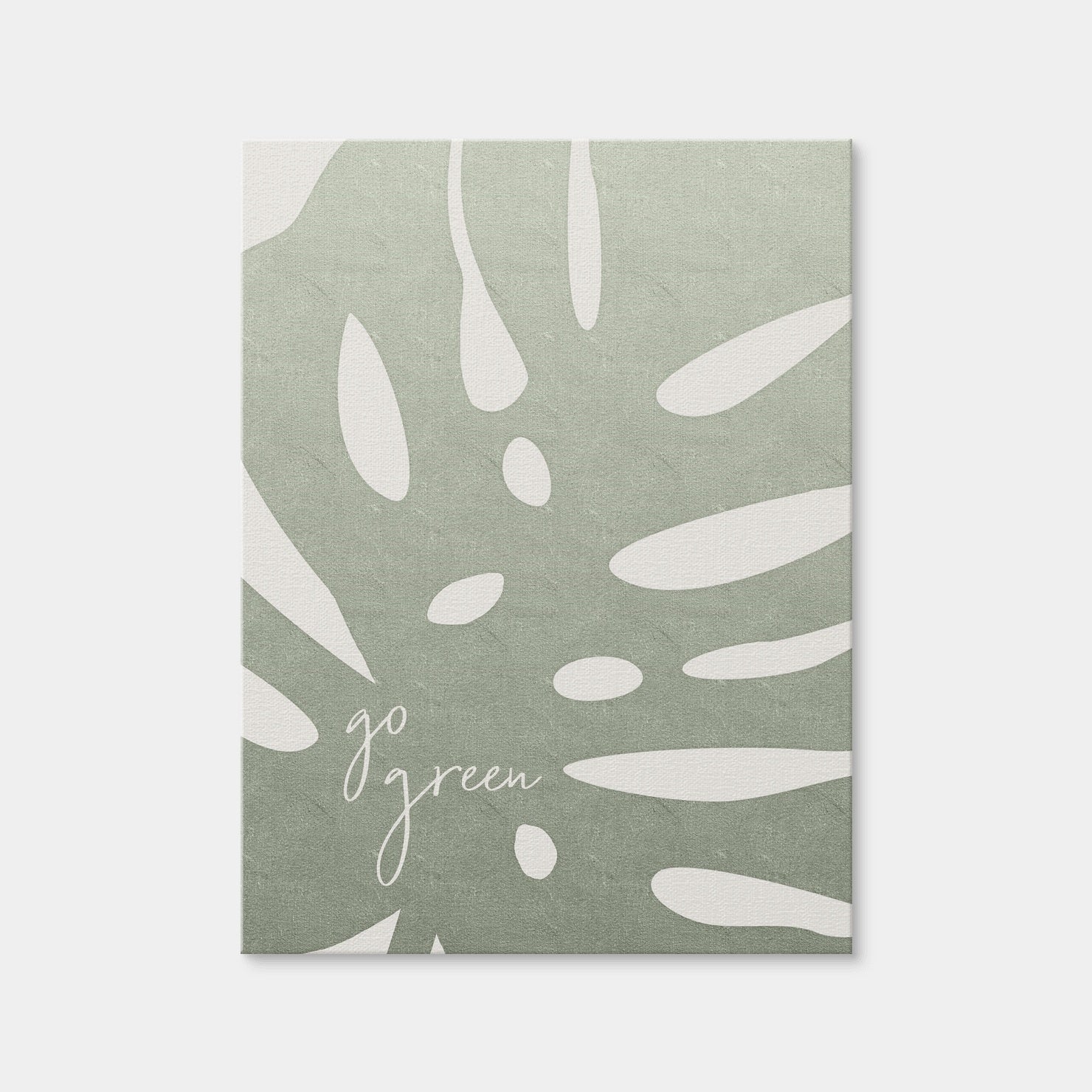 AUTO-MOCKUP WHITE | Go Green | 1 Piece | Gallery Wrap Canvas | group=3x4