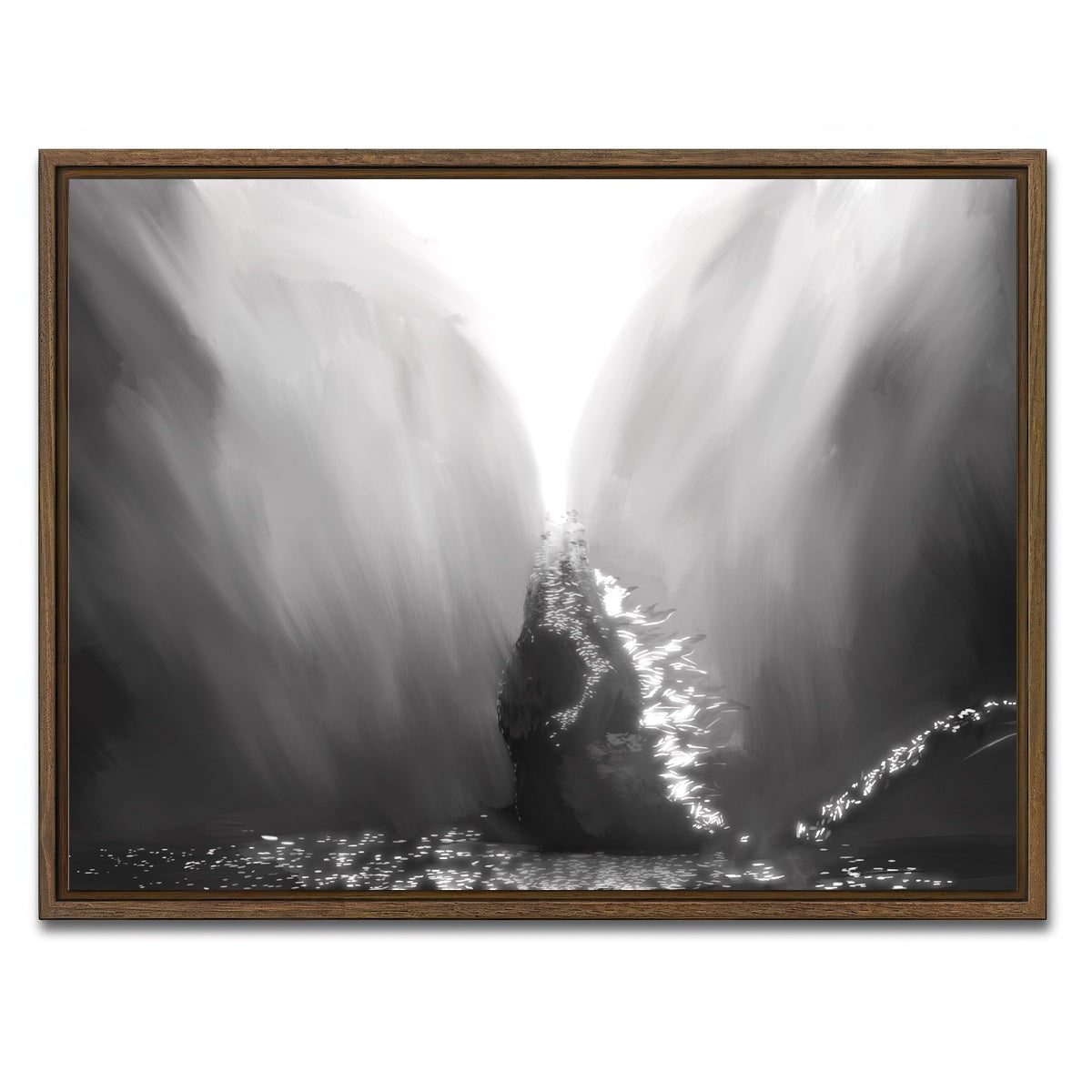 AUTO-MOCKUP WHITE | Gojira | 1 Piece | Walnut Framed Canvas | group=4x3