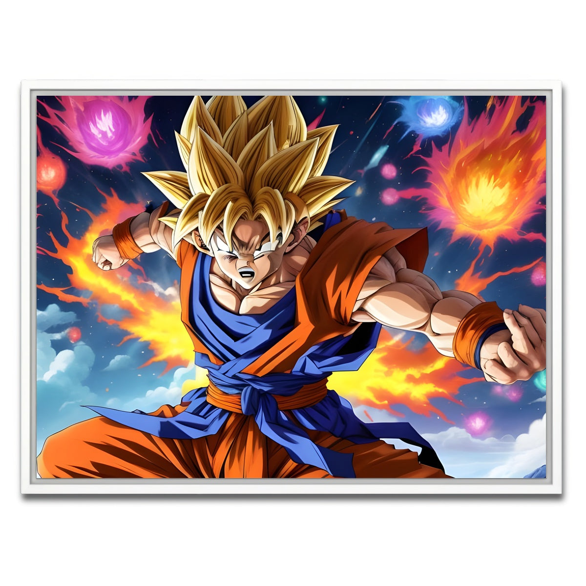 AUTO-MOCKUP WHITE | Goku Speed | 1 Piece | White Framed Canvas | group=4x3