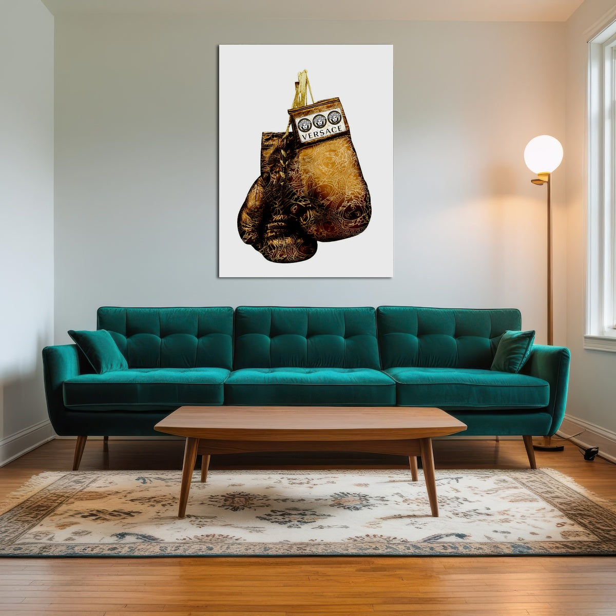 AUTO-MOCKUP ROOM | Gold Versace Gloves