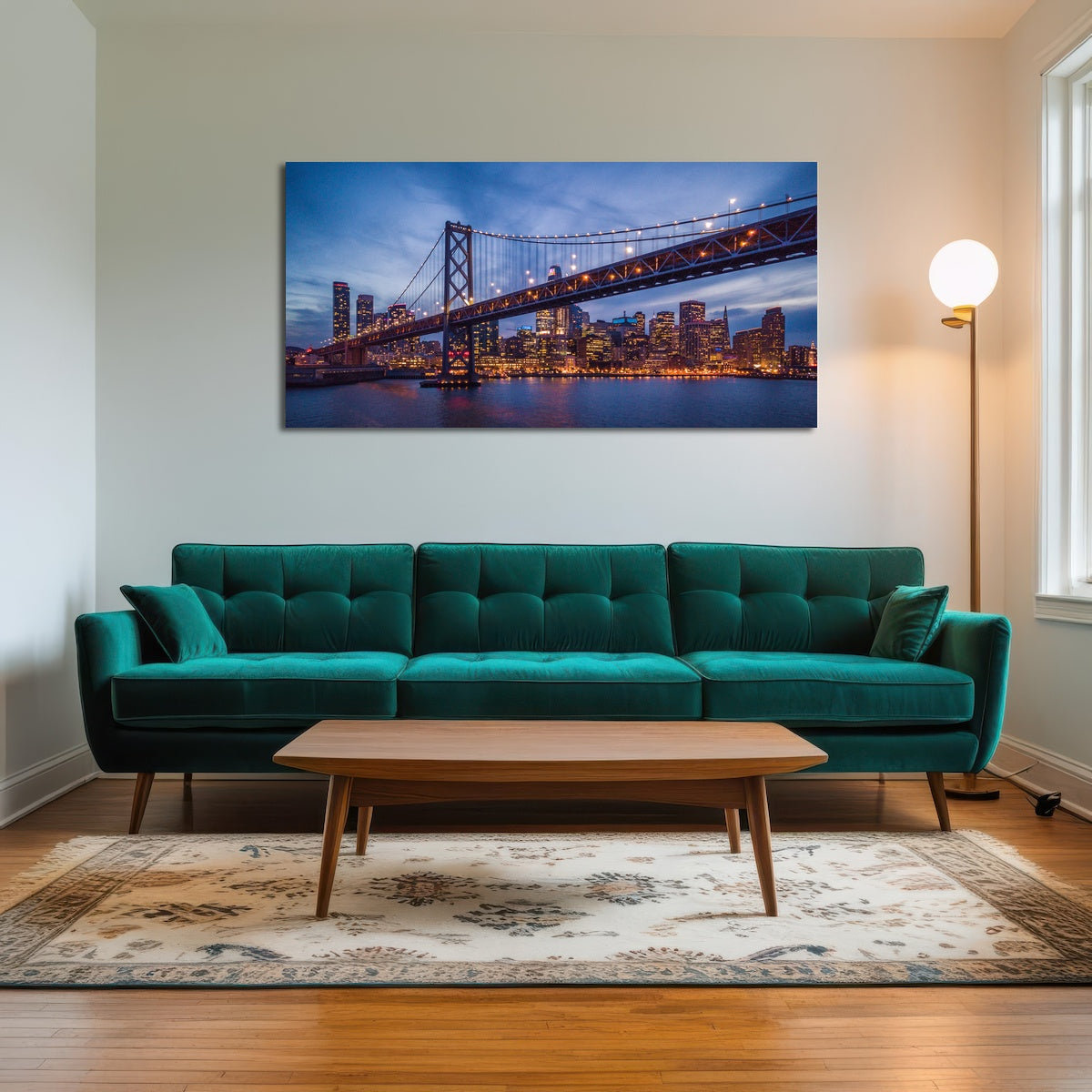 Golden Gate at Night Wall Art