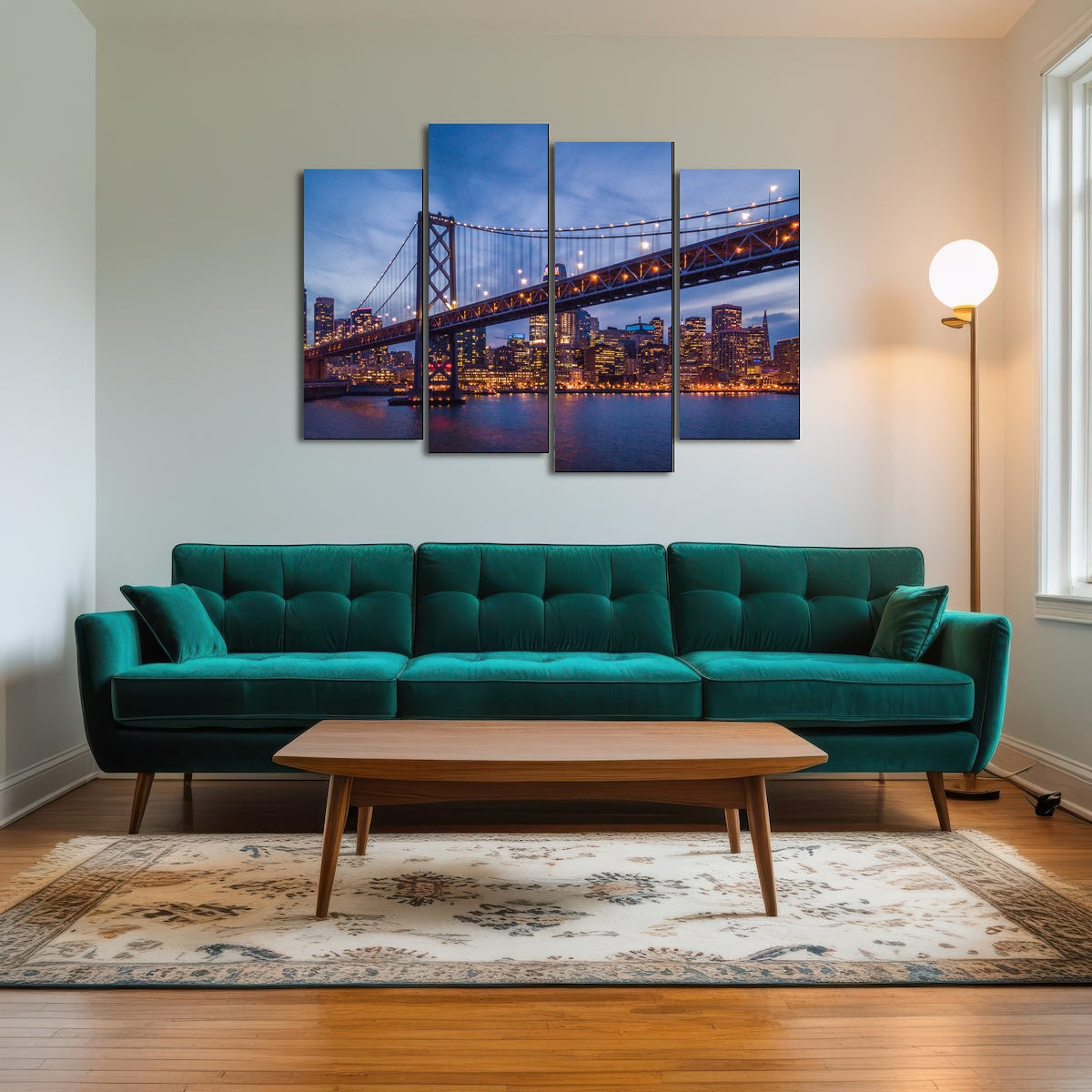 Golden Gate at Night Wall Art
