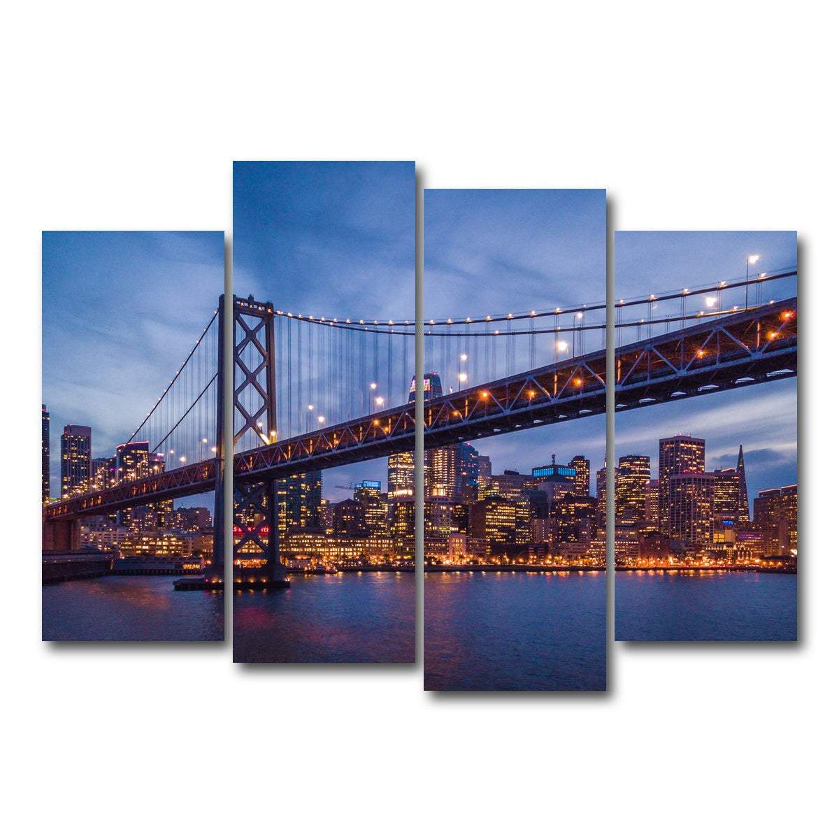 Golden Gate at Night Wall Art