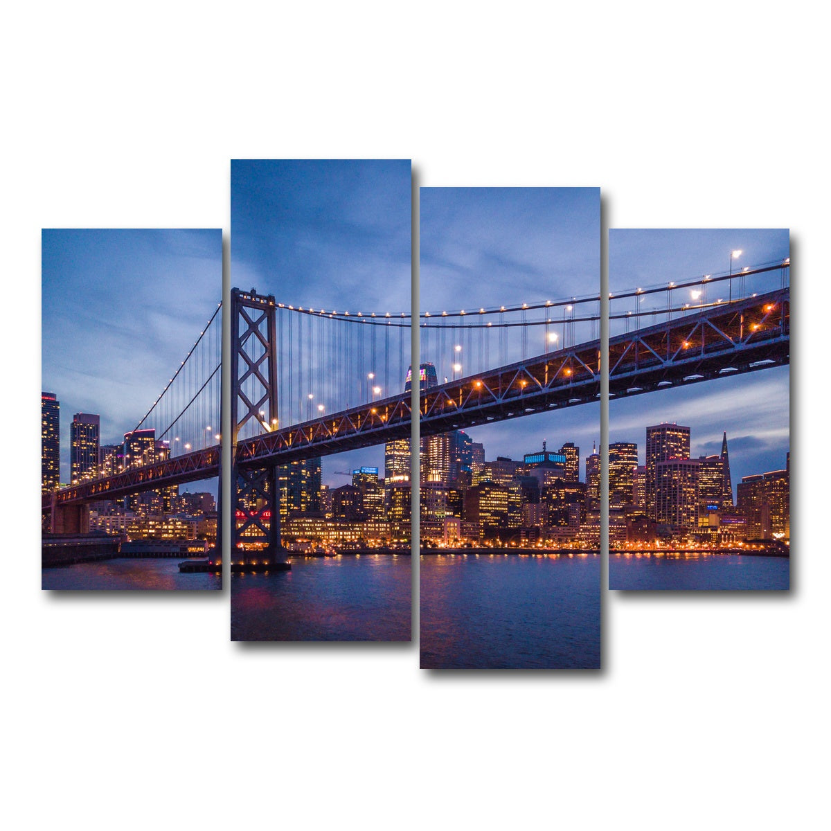 Golden Gate at Night Wall Art