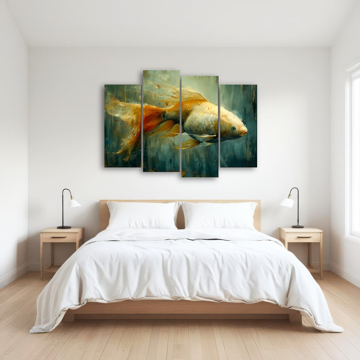 AUTO-MOCKUP ROOM | Golden Koi Fish