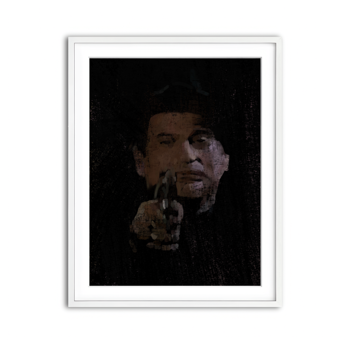 Framed Print 3x4 White