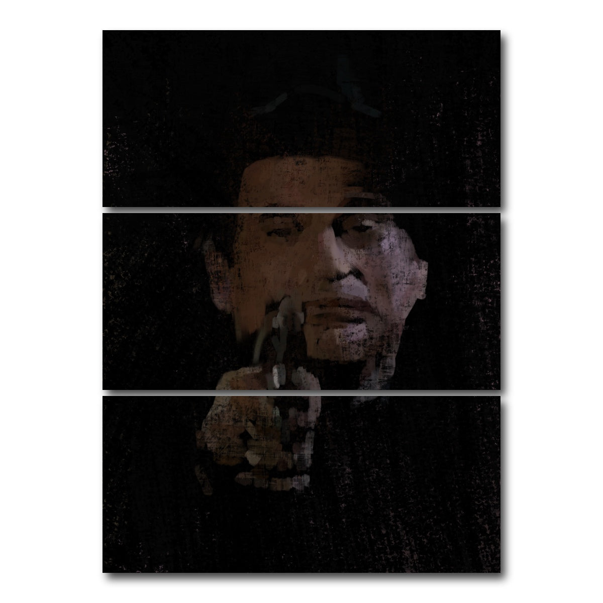 AUTO-MOCKUP WHITE | Goodfella | 3 Piece | Gallery Wrap Canvas | group=8x18_stacked