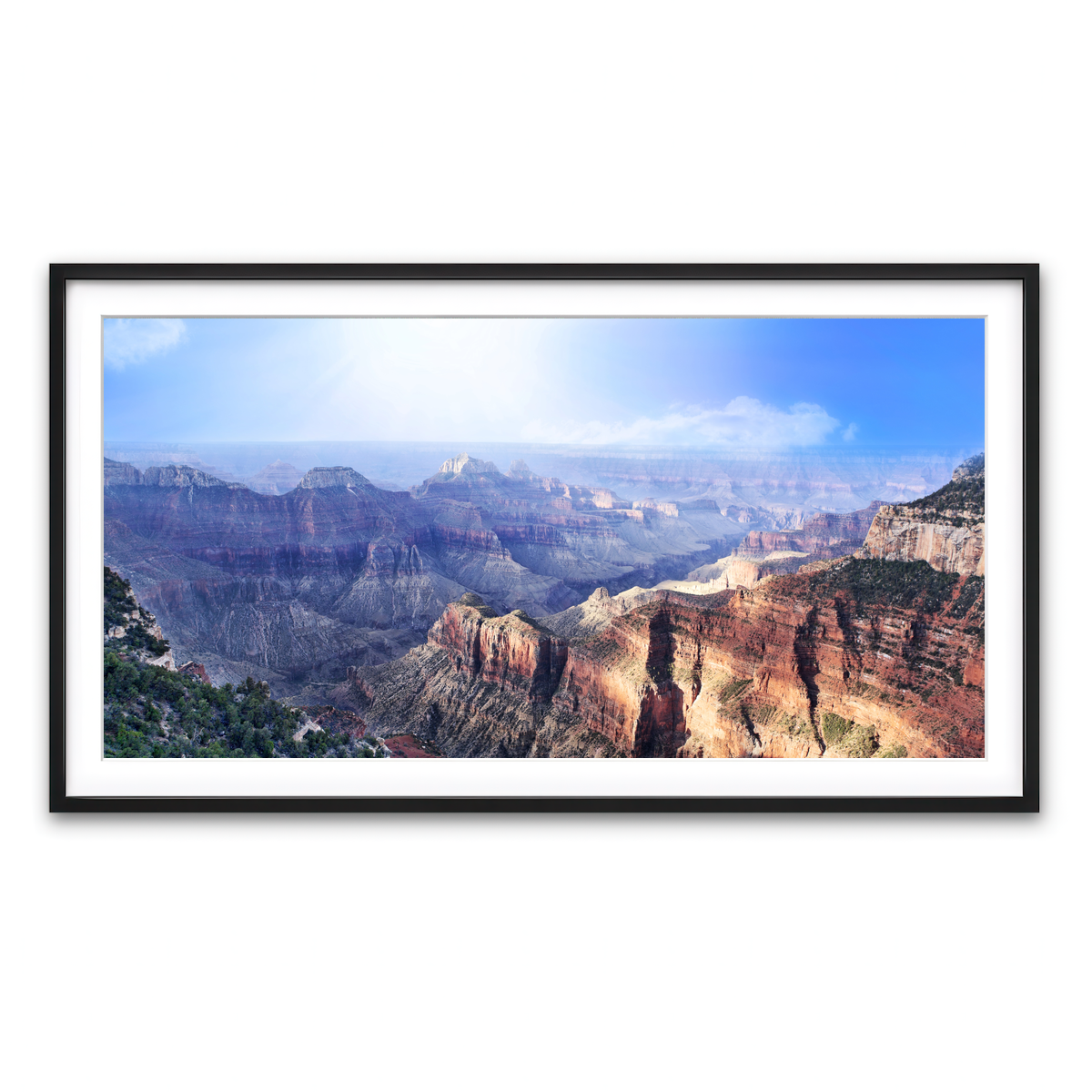 Framed Print 2x1 Black