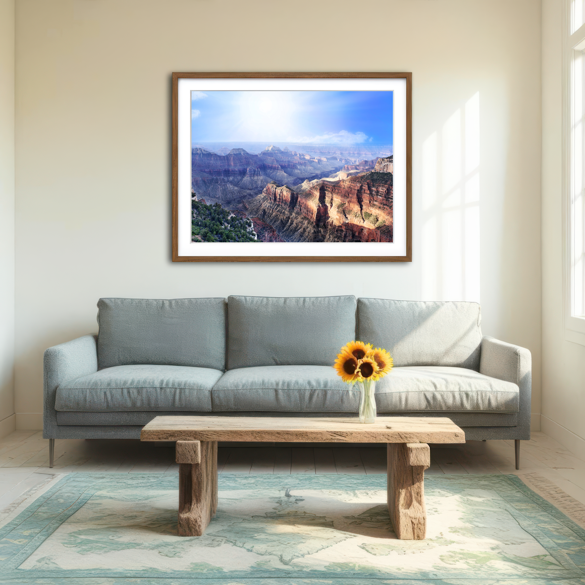 AUTO-MOCKUP ROOM | Grand Canyon Looking From The North Rim Wall Art