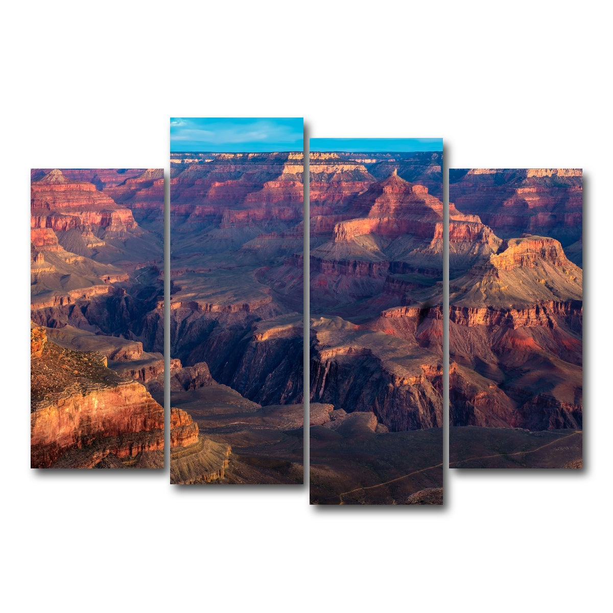 AUTO-MOCKUP WHITE | Grand Canyon National Park | 4 Piece | Gallery Wrap Canvas | group=4_normal