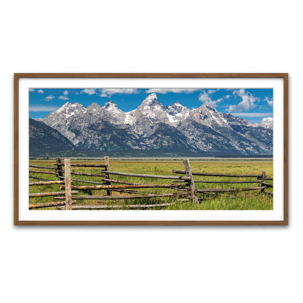 Framed Print 2x1 Walnut