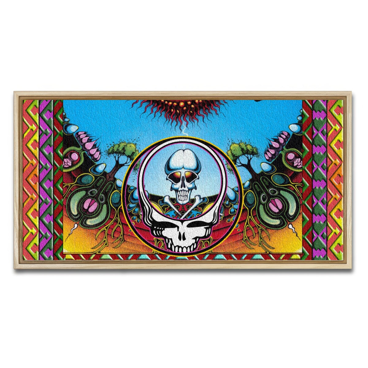 AUTO-MOCKUP WHITE | Grateful Dead | 1 Piece | Natural Framed Canvas | group=2x1