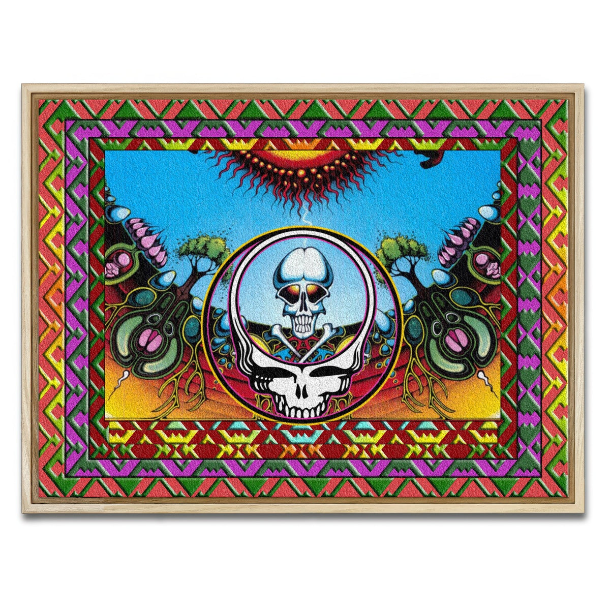 AUTO-MOCKUP WHITE | Grateful Dead | 1 Piece | Natural Framed Canvas | group=4x3