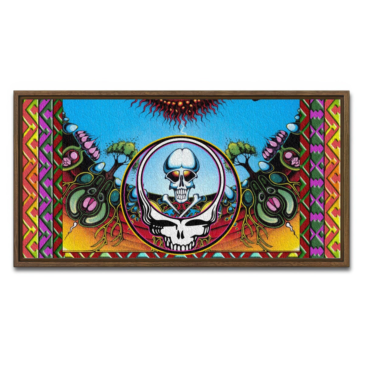 AUTO-MOCKUP WHITE | Grateful Dead | 1 Piece | Walnut Framed Canvas | group=2x1